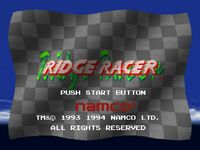 une photo d'Ã©cran de Ridge Racer sur Sony Playstation